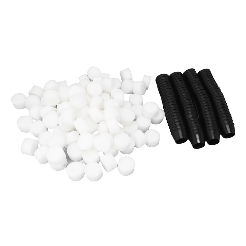 100PCS Net Cups with 100PCS Sponges Plastic Breathable Bottomless Garden