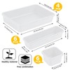 Omtofo 16 Pieces White Drawer Organiser System Organiser, Drawer Divider