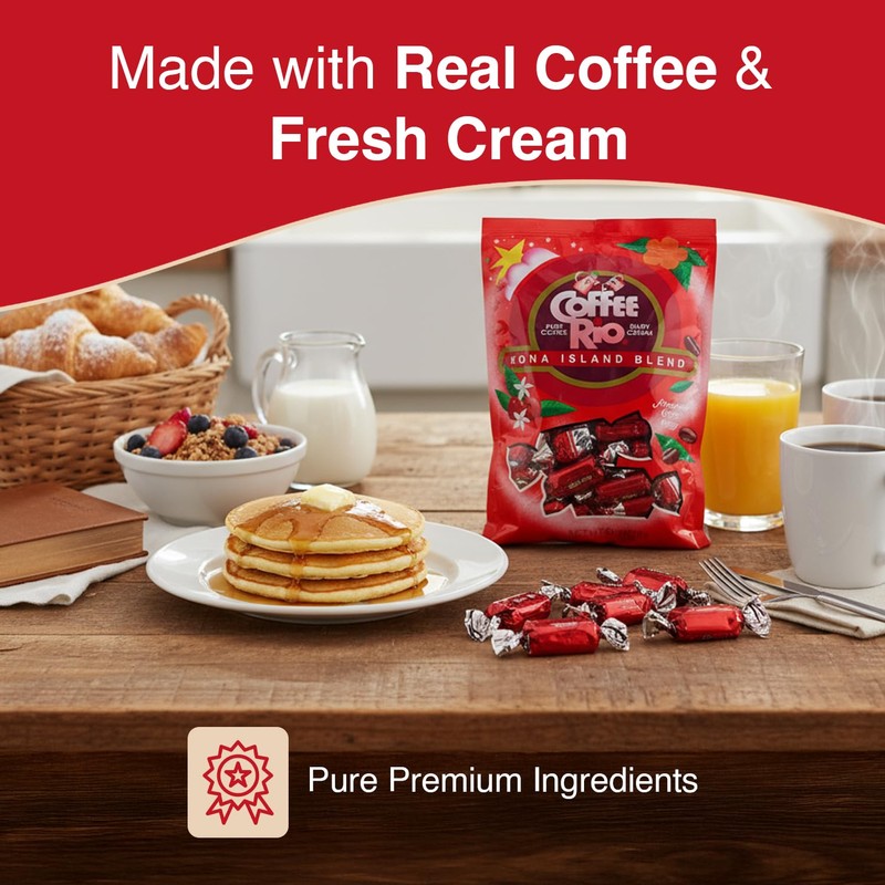 Coffee Rio Coffee Candy Variety Pack of 4 Original, Caffe