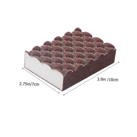 CHILDWEET 2Pcs Convenient Reusable Wok Sponges Efficient Kitchen Cleaning Scrub Sponges for Dishes Pots and Home Surfaces Durable Non Scratch Household Cleaning Pads