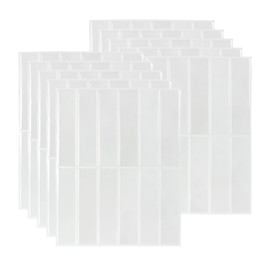 Peel and Stick Backsplash Tiles – 10 Pack 3D Self-Adhesive Wall Panels for Kitchen & Bathroom – Waterproof, Heat-Resistant Stick-On Tile – Modern Design (White - Bianco Venezia)