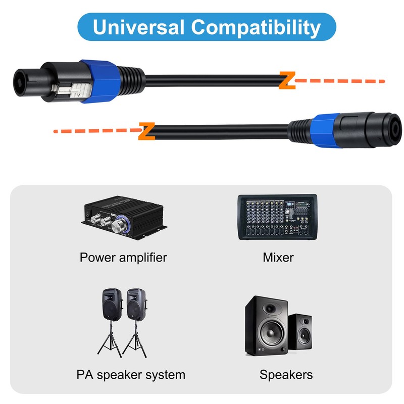 Speaker Cable Male to Female High Power Professional Sound System