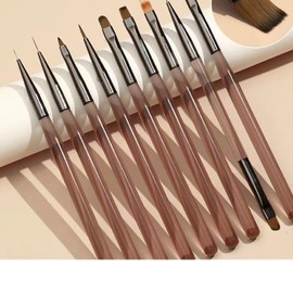 Mirhua Nail Brush 9 Pcs Nail Art Pen Sculpting Nail Supplies