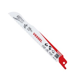 VESSEL SBC-1415-1 Saber Saw Blade Cheetah Metal For Ironworking, Blade Thickness: 0.03 inches (0.9 mm), Total Length: 5.9 inches (150 mm)