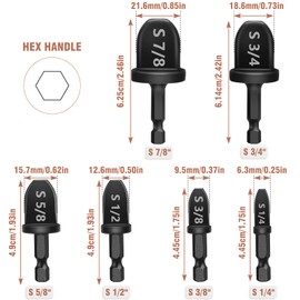 WADEO HVAC Repairing Tools, Air Conditioner Copper Tube Swaging Tool with Expander Drill Bit, Copper Pipe Cutter and Deburring Tool for Copper, Aluminum and Thin Stainless Steel Tube