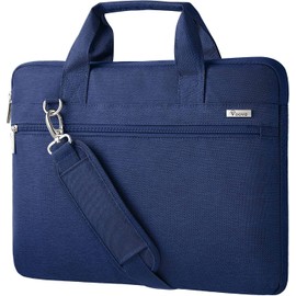 Voova Laptop Bag Carry Case 13 13.3 14 Inch with Shoulder Strap,Computer Sleeve Compatible with Macbook Air M1 2020,Macbook Pro 13/14 2021,13.5" Surface Laptop 3/4,Dell Acer HP Notebook,Blue