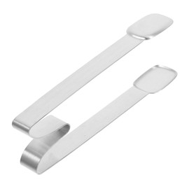 FELTECHELECTR Stainless Steel Ice Cube Tongs for Bar Kitchen Grade Comfortable to Hold Portable