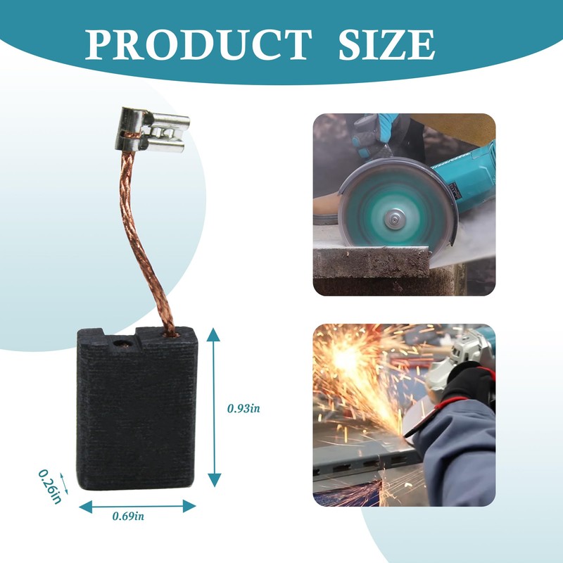 Carbon Brush Set 197128-4 CB-218 Fits for Makita Demolition Hammer