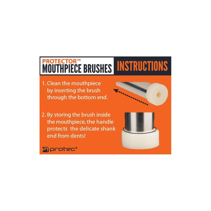 Protec Trombone Mouthpiece Protector Brush, Model A261
