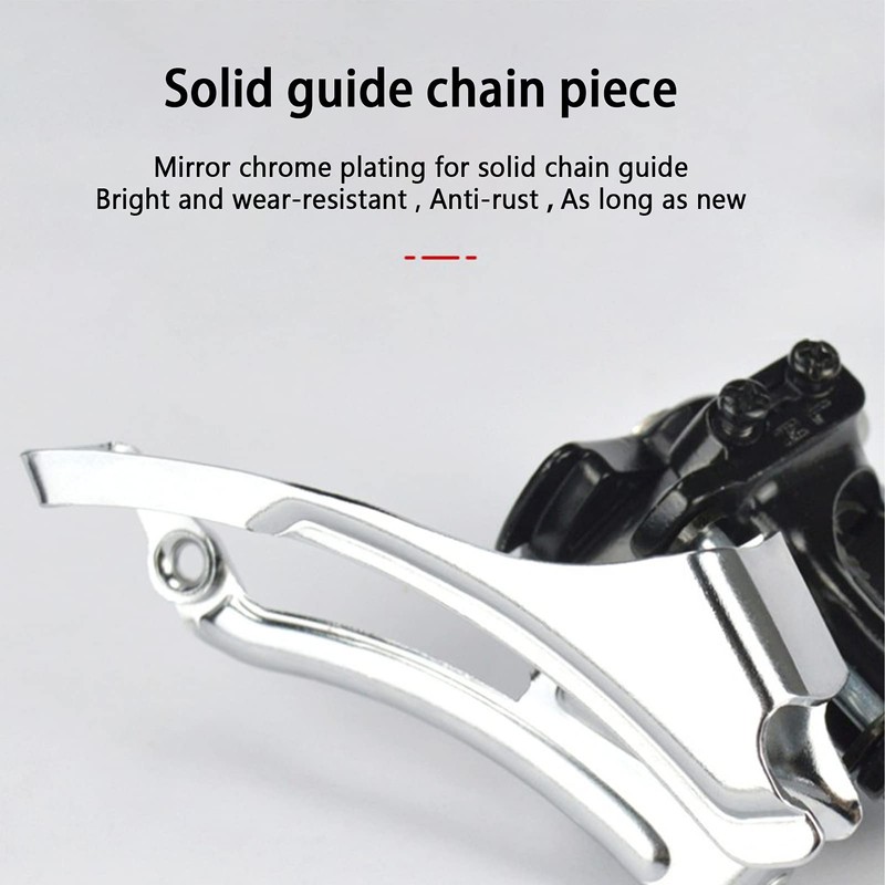MUNEFE Bike Gear Shifter Front, Bikes Front Derailleur, Aluminium Alloy