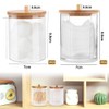 Cotton Pad Holder, 3 Pcs Bathroom Jars Cotton Pad Holder