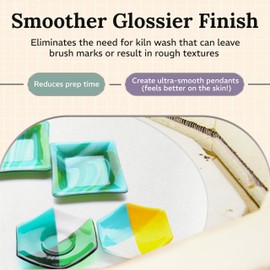 Bullseye Thinfire Kiln Shelf Paper for Ultra Smooth Glass - Kiln Paper for Glass Fusing Supplies 20" x 20" - 24 Pack by Glassco - Time to Kiln with Fire Paper in Your Microwave kiln Glass fusing