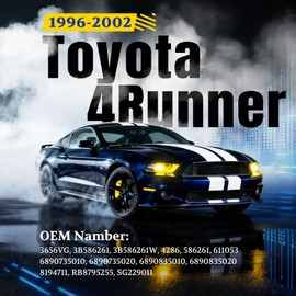 ARANA Rear Hatch Struts for Toyota 4Runner/Hilux 1996-2002, SG229011 Liftgate Trunk Shocks Lift Support for 4Runner Base/Limited/ SR5/ SW4/ Surf Base Sport Utility, Replace OEM # 4286 586261, 2 Pcs