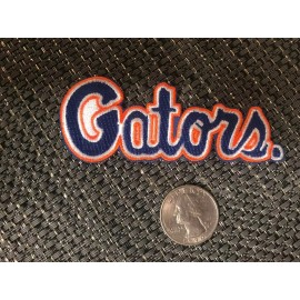 UF Florida Gators Vintage Embroidered Iron On Patch 3.75” X 1.5” NICE QUALITY