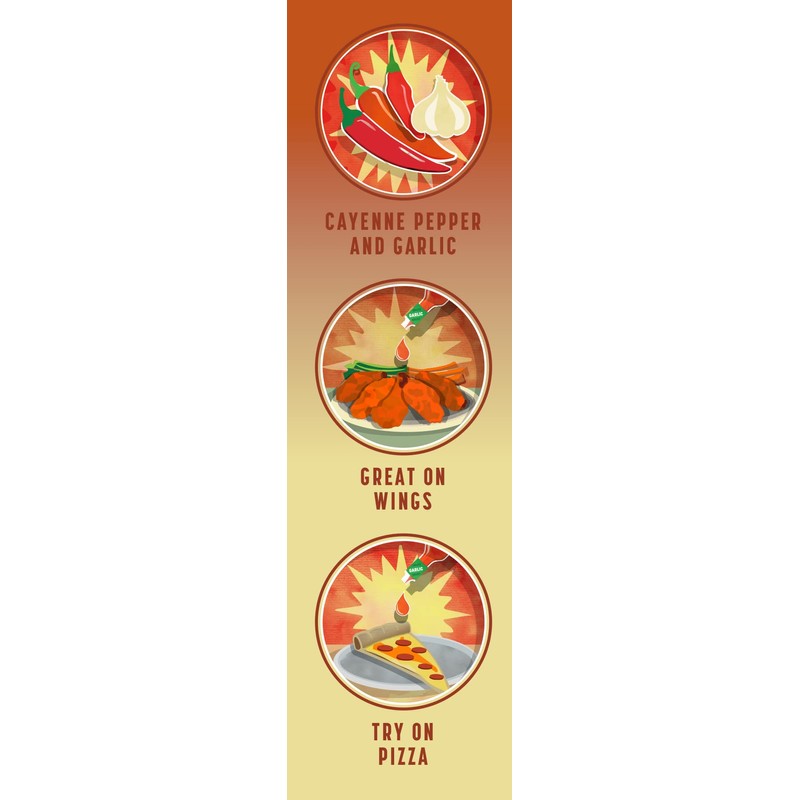 TABASCO® Brand Cayenne Garlic Pepper Sauce, 5 oz (Pack of