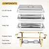 GarveeHome Chafing Dishes for Buffet 2 Pack, 8 Qt Stainless