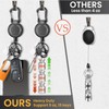 DELSWIN Heavy Duty Retractable Keychain, Badge Holder Retractable Clip, Badge