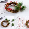 300 Pcs Christmas Holly Berries Red Gold and Silver Artificial