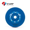 Z-LEAP 4Inch Diamond Cup Grinding Wheel 5/8"-11 Arbor Turbo Row