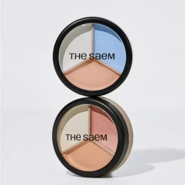 The Saem 더샘 팟 컨실러 커버 다크서클 잡티 코렉트 퍼펙션 트리플 MNS [05 다크업 베이지] The Saem Pot Concealer Cover Dark Circle Blemish Correct Perfection Triple MNS [05 Dark Up Beige]
