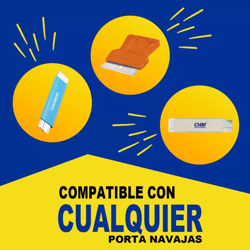 OBI Repuesto Navaja De Costilla 100 Pz 4x1.9cm