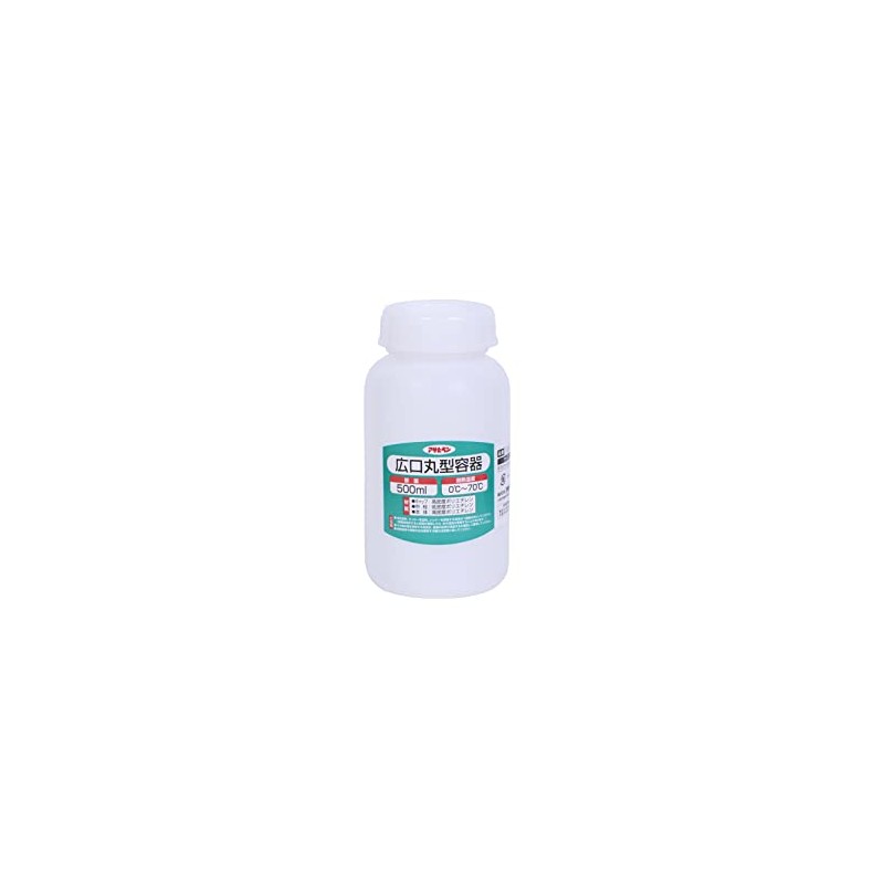Asahipen 1028-27 Wide Mouth Round Container, 16.9 fl oz (500