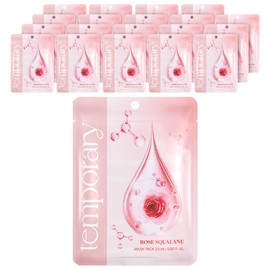 Temporary Rose Squalane Mask Pack, 10 pieces, 2 sets Rose Squalane Mask Pack / 템포러리 로즈 스쿠알란 마스크팩, 10개입, 2세트 로즈스쿠알란마스크팩