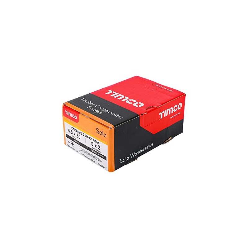 TIMCO Solo Chipboard & Woodscrews - Gold - 4.5 x