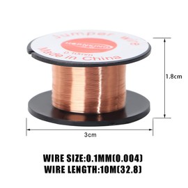 XVZVX 0.1mm Enameled Wire, 10m Thin Copper Wire, 10PCS, Repair Wire Connecting Precision Motherboard for Mobile Phone, Computer, Electronic Device Repair
