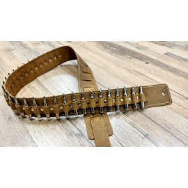 AAKKORD BY FUNK PLUS Crazy Horse Leather Nickel Bullet Guitar Strap 59" Genuine Leather Light Weight