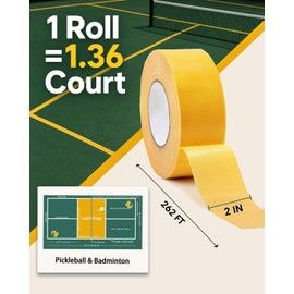 SONICTOP Pickleball Court Marking Kit, 2" x 263 ft Lengthened Pickleball Court Tape 3PCS Set Makes Full Size Outdoor Court Tape for Temporary Court Lines No Residue Easy Installation