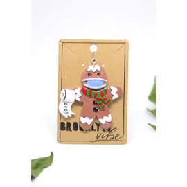 Quarantine Christmas Ornament 2020 Gingerbread man | Face Mask Covid Christmas Tree Ornaments