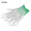 sourcing map 6 Pairs ESD Anti Static Gloves 20cm Overlock