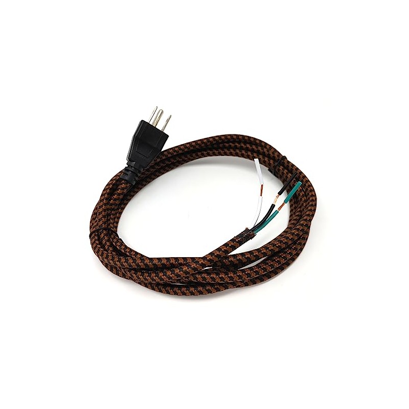 3 Wire Twisted Rayon Cloth Covered Electric Lamp Cord with
