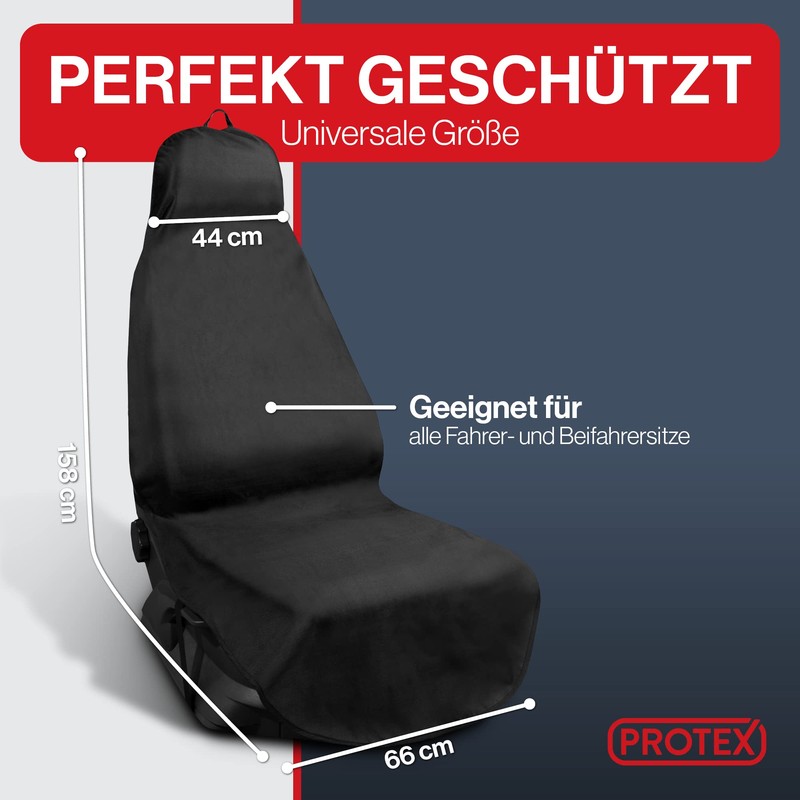 PROTEX PROTEX? Autositzschoner [Testsieger 2024] Werkstattschoner - Rutsch- und wasserfestes,