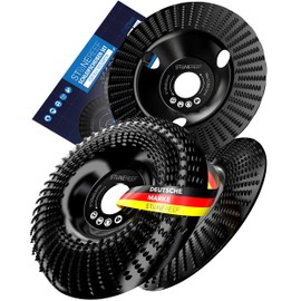 STONE REEF STONE REEF Holz Schleifscheibe 125mm [3 teiliges Set fr Winkelschleifer] - Lackfr?se - Holzfr?ser - Wurzelfr?se - Diamant Schleifscheibe fr Schleifen, Fr?sen, Schnitzen