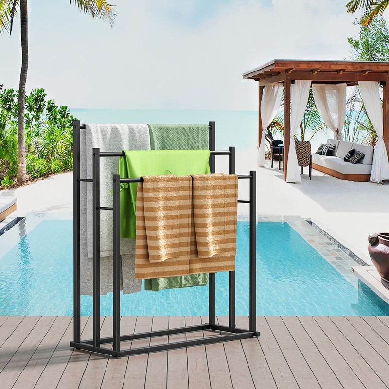 Honiter Towel Racks for Bathroom, 3 Tier Wide Towel Drying