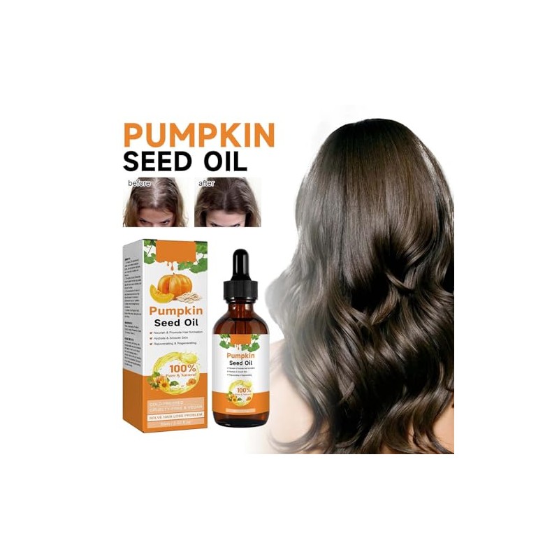 Aceite Capilar de Semillas de Calabaza, Nutre Suavemente, Deja un