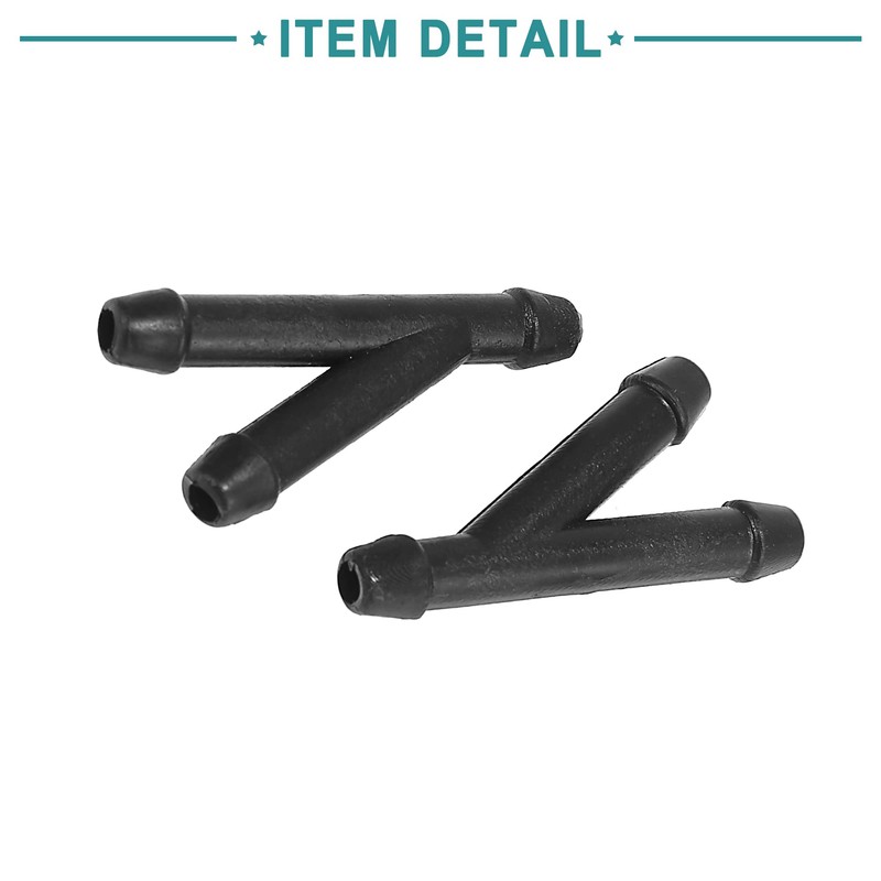 ACROPIX 3 Way Y Shaped Windshield Washer Hose Connector Tube