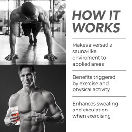 Sweat Enhancer Cream - Hot Cream for Increased Sweat and Circulation - Pre Workout Enhancer - Caffeine cream with Gotu Kola, and Collagen - Boost Performance & Results (7 Oz)