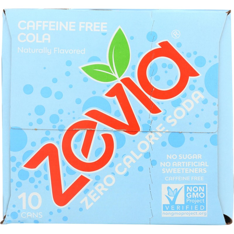 Zevia Caffeine Free Cola 12 Fl Oz (Pack of 10)