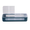 Melii Luxe 4 Compartment Snackle Box - Blue
