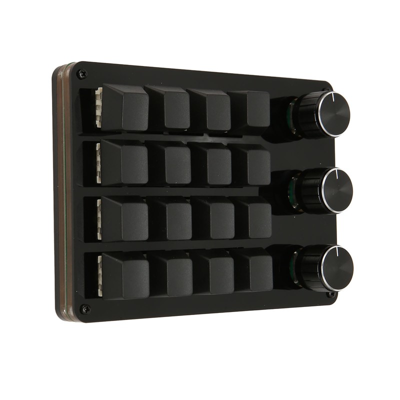 Programmable Keypad 16 Keys 3 Knobs Blue Switch Mechanical Hot