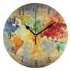 Senya - Reloj de pared con diseño de mapa de