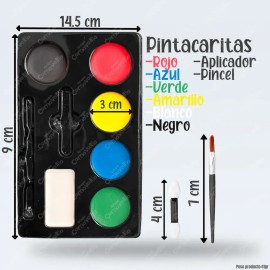 Kit Maquillaje Pintacarita Base Facial Bodypaint