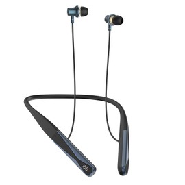 Nsyee A18 Neckband Headphones Bluetooth 5.4, Offline Voice Neckband Earphone, Voice Assistant Compatible, Built-in Mic for Calls, Magnetic Earbuds, Noise Cancelling, Type-C Charging, IPX5-Black