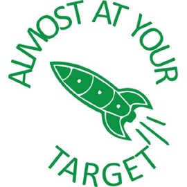 Almost at your target Self inking teacher reward stamp X12137 by Teacher Stamps