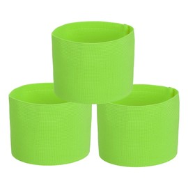 PATIKIL Football Captain's Bracelet, Pack of 3 Captain's Bracelets for Football, Elastic Captain's Bracelets, Sports Captain's Bracelets for Teenagers, Adults, Fluorescent Green