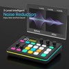Yinker Gaming Audio Mixer, RGB Audio Interface with 48V Phantom