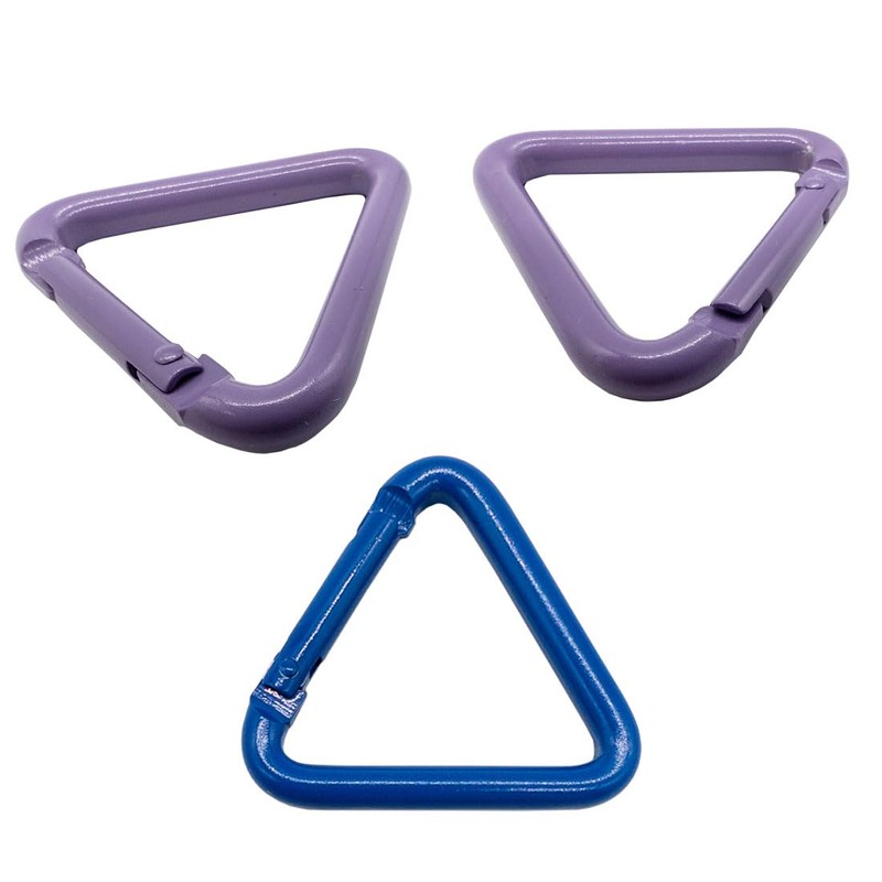 A-CRAFT 5 Piece Set of 5 Triangular Carabiners, Lightweight, Aluminum,